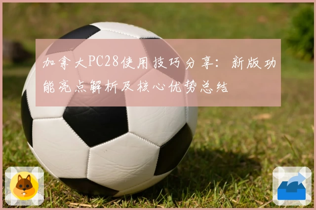 加拿大PC28使用技巧分享：新版功能亮点解析及核心优势总结